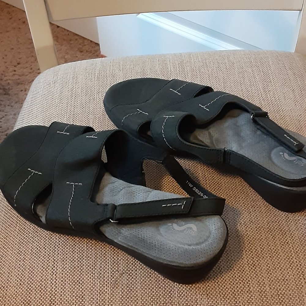 Tumbled Nubuck Adjustable Backstrap Comfort Sanda… - image 6